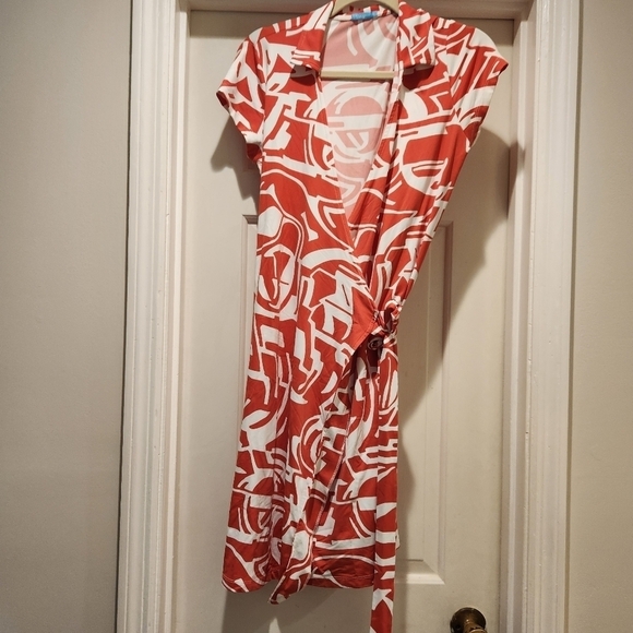 J. McLaughlin true Wrap Dress Womens Size Small Catalina Cloth - Picture 1 of 10